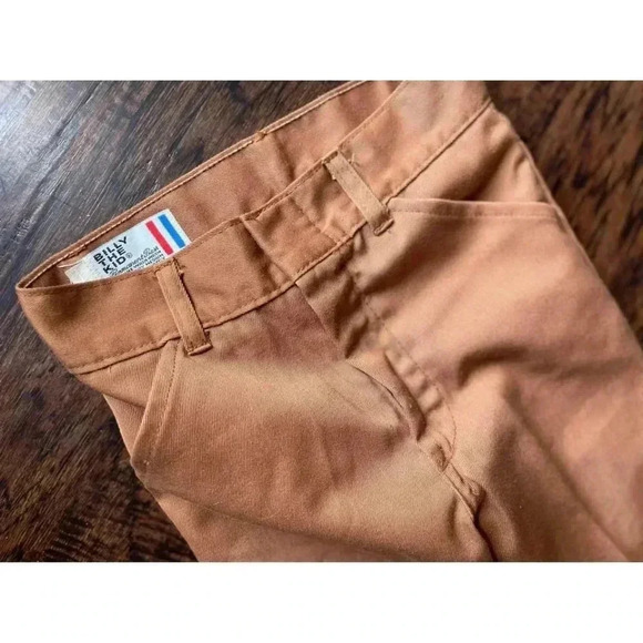 Vintage Hippy 70’s costume Billy The Kid Boys Size 6 Brown Dress slacks‎ Pants - Picture 1 of 5